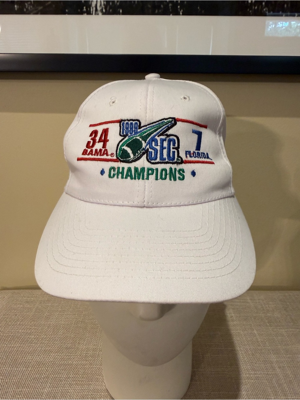 Vintage 1999 SEC Championship Alabama vs Florida Football Game Hat Snapback Cap